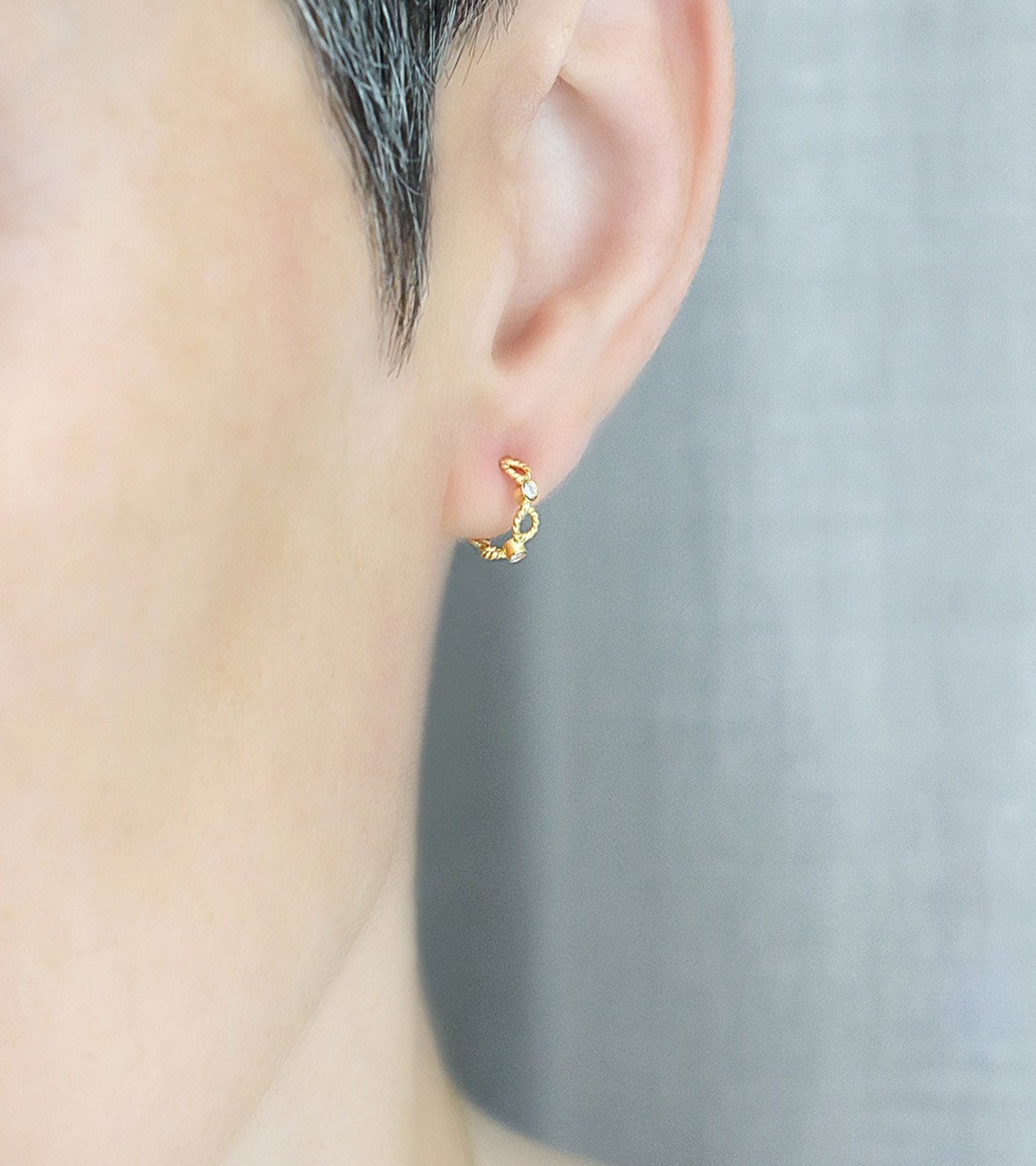 Eternity Earrings with Diamonds ET09d